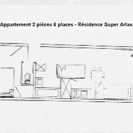 아파트 6 Personnes Avec Balcon, Parking, Acces Pistes - Fr-1-602-28 아레트